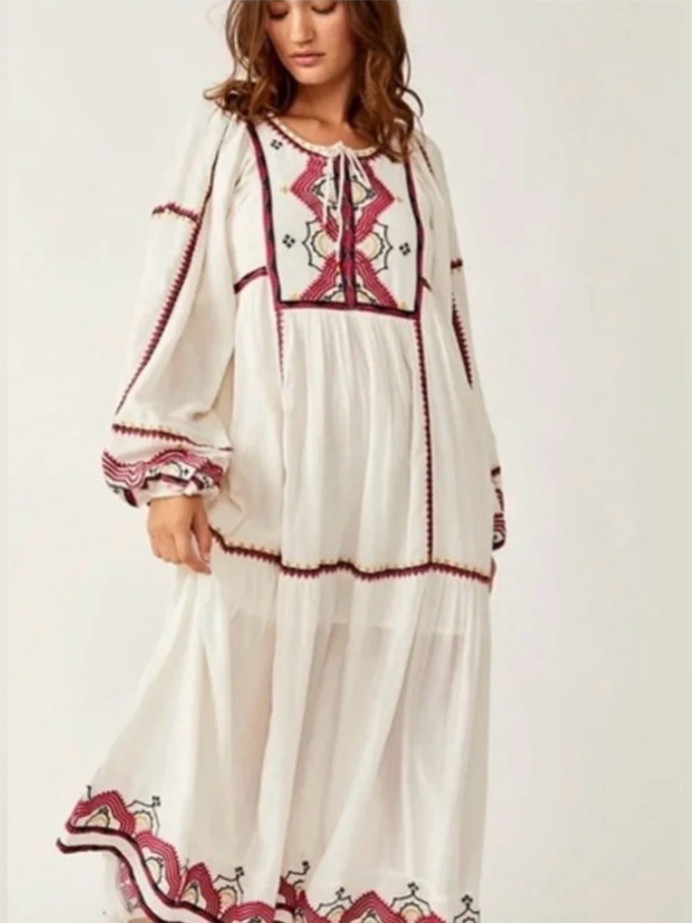 Free People Sweet Escape Peasant Midi-Dress